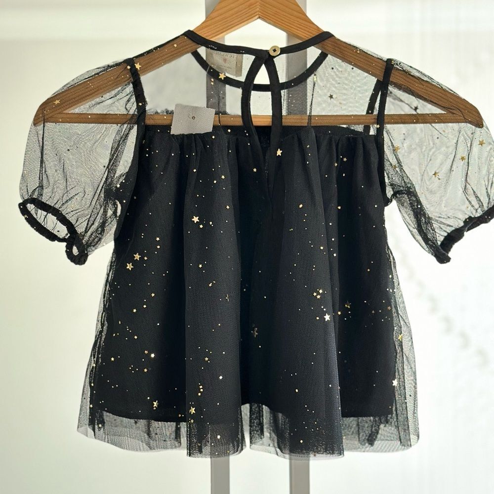 Crewcuts mesh top with foil stars - Picture 4 of 5